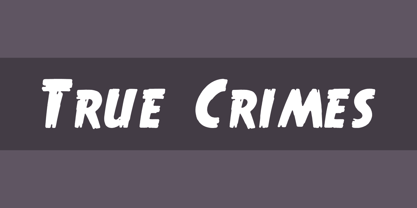 フォント True Crimes